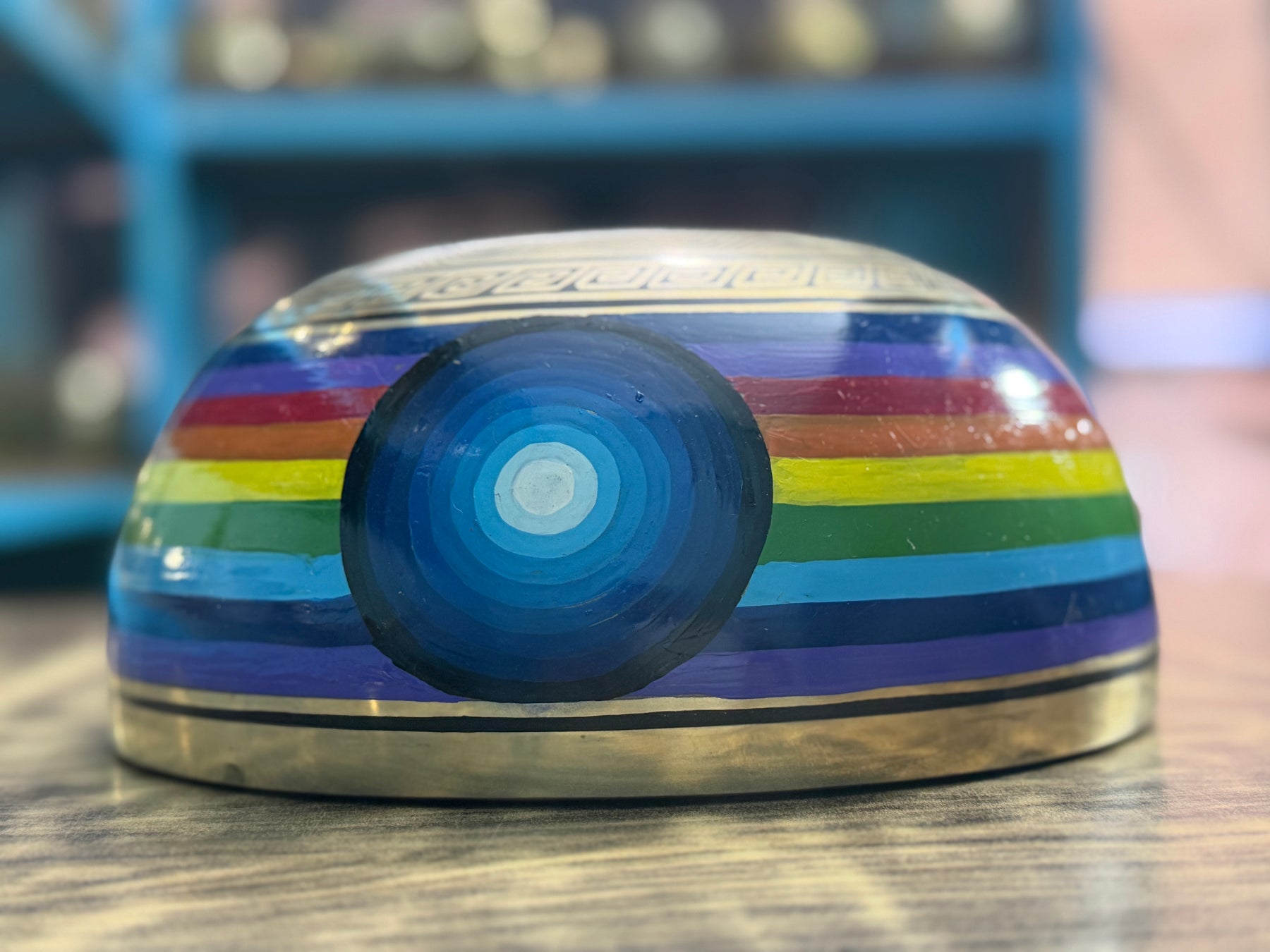 8.5 Inch Chakra Rainbow Singing Bowl. Limited Edition Run.