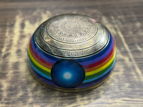 8.5 Inch Chakra Rainbow Singing Bowl. Limited Edition Run.