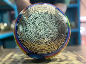 8.5 Inch Chakra Rainbow Singing Bowl. Limited Edition Run.