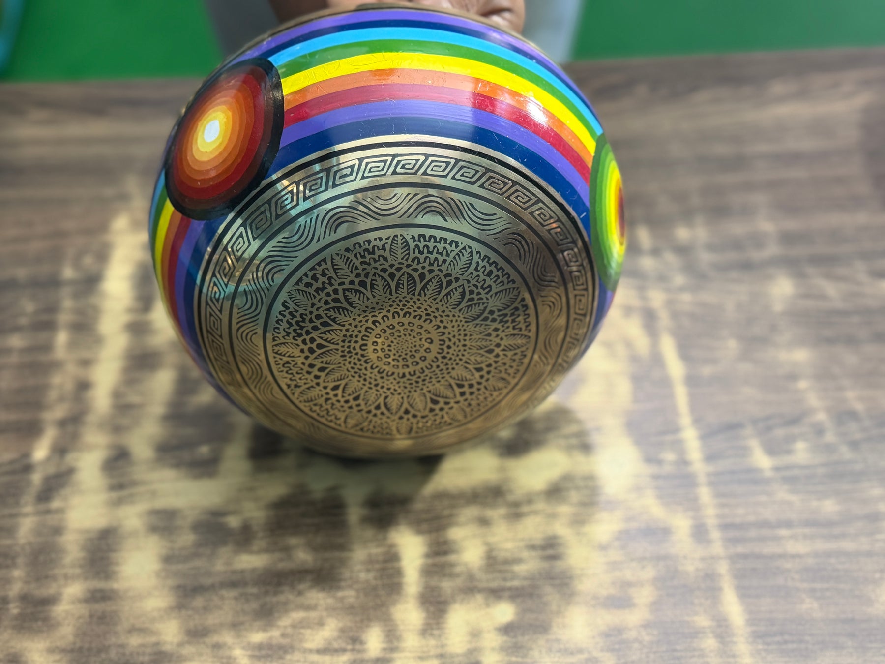 8.5 Inch Chakra Rainbow Singing Bowl. Limited Edition Run.