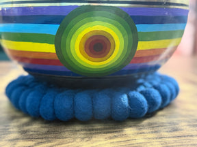 8.5 Inch Chakra Rainbow Singing Bowl. Limited Edition Run.