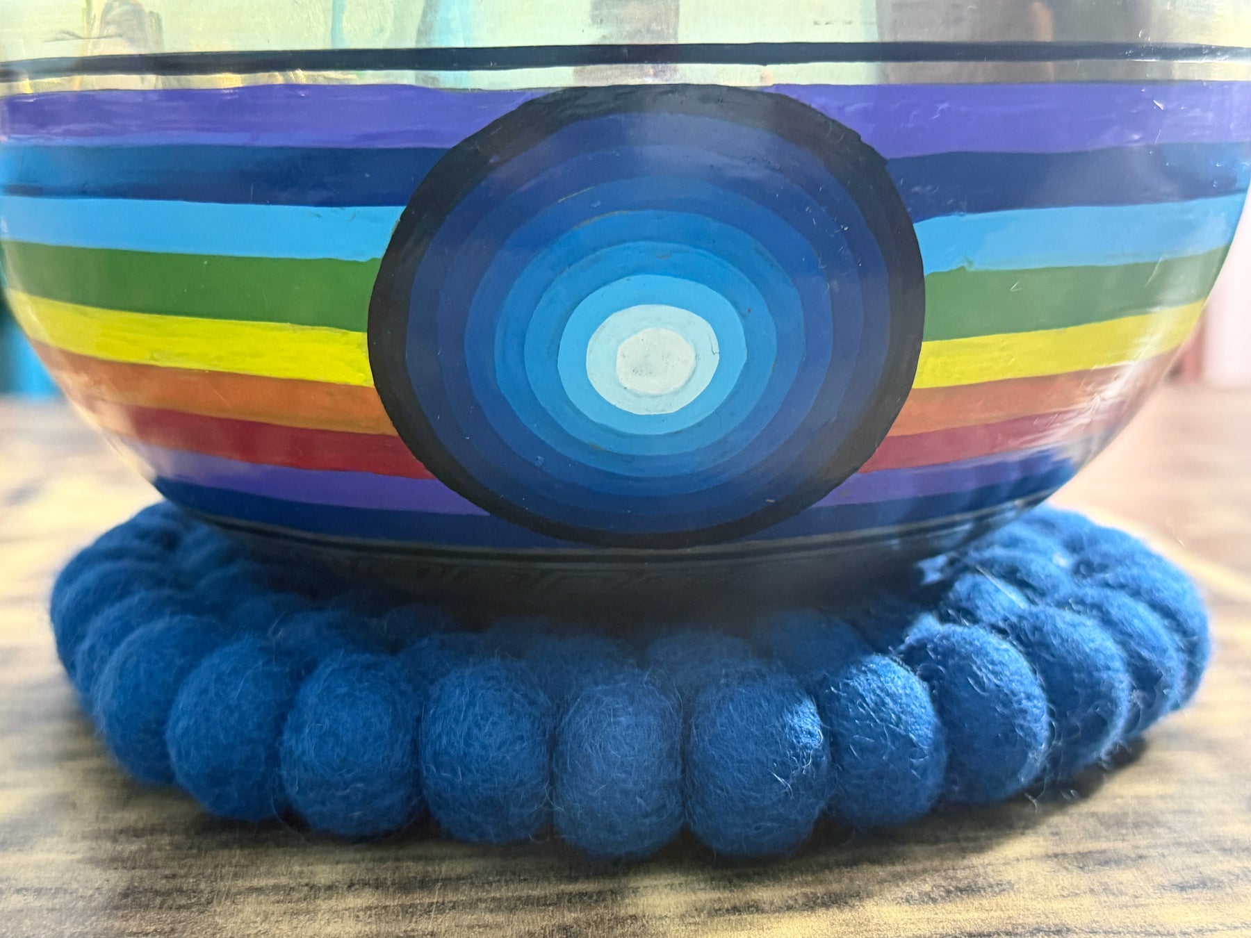8.5 Inch Chakra Rainbow Singing Bowl. Limited Edition Run.