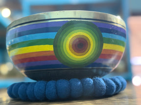 8.5 Inch Chakra Rainbow Singing Bowl. Limited Edition Run.