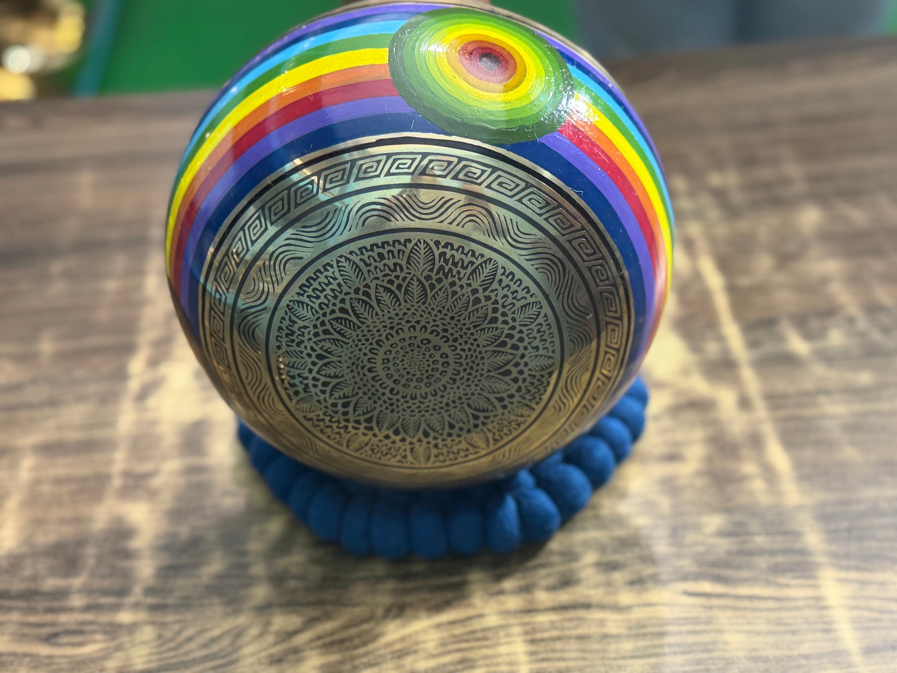 8.5 Inch Chakra Rainbow Singing Bowl. Limited Edition Run.