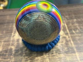 8.5 Inch Chakra Rainbow Singing Bowl. Limited Edition Run.
