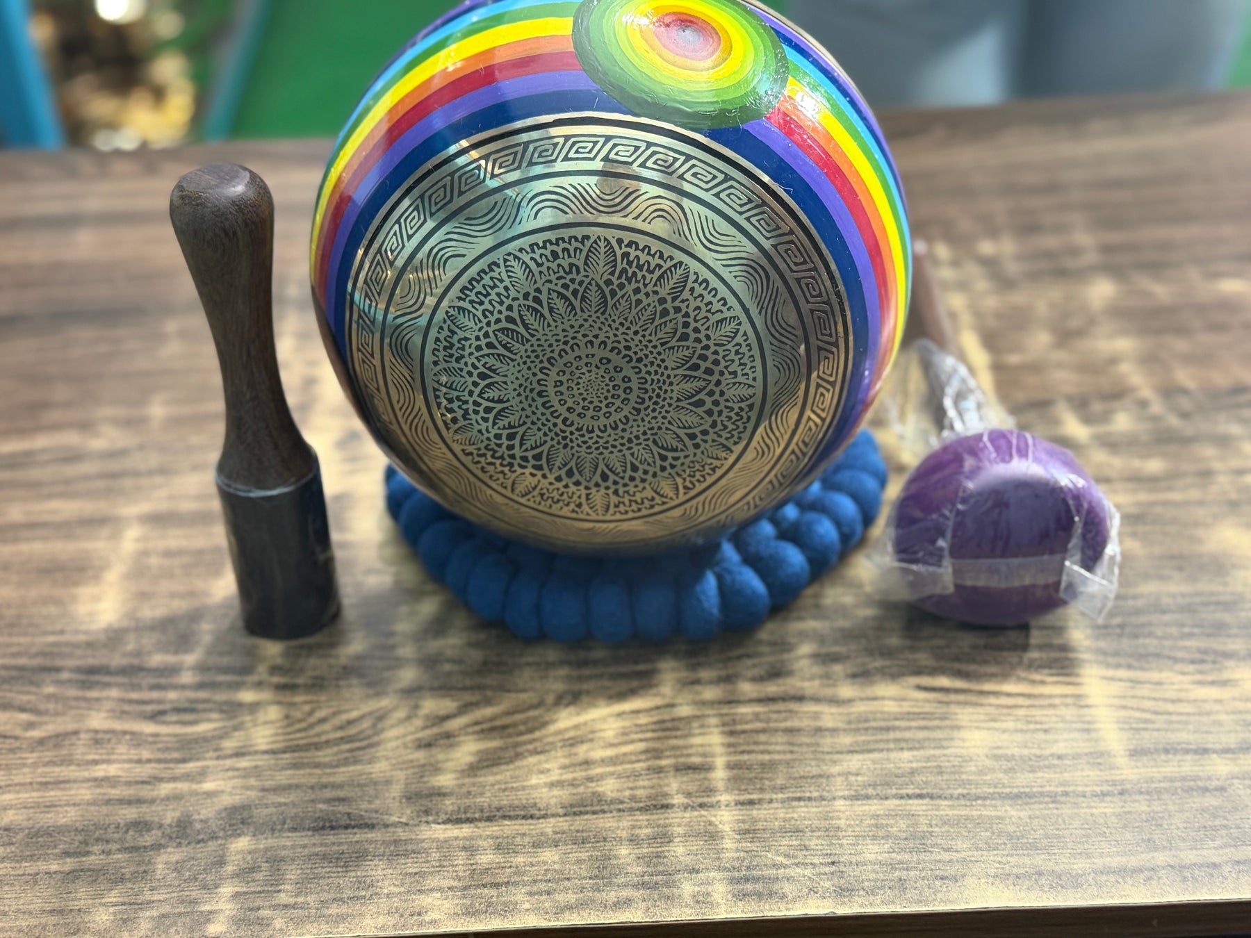 8.5 Inch Chakra Rainbow Singing Bowl. Limited Edition Run.