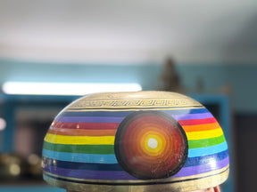 8.5 Inch Chakra Rainbow Singing Bowl. Limited Edition Run.