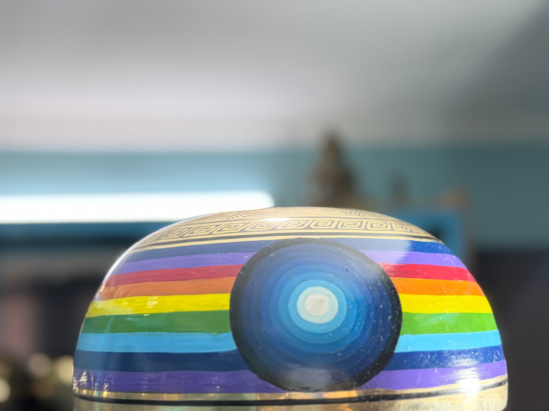 8.5 Inch Chakra Rainbow Singing Bowl. Limited Edition Run.