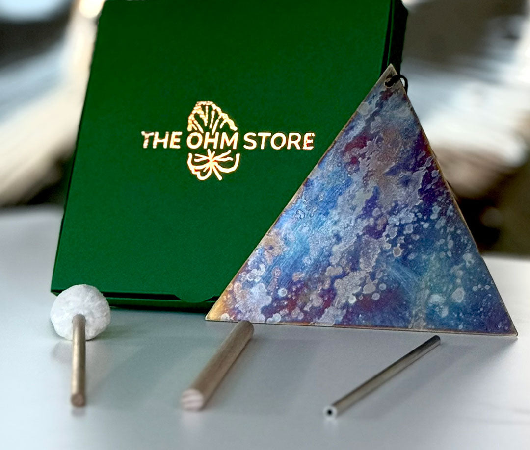Hand-Forged Triangular Sound Triangle — Silver Nickel | José Antonio Álvarez X The Ohm Store