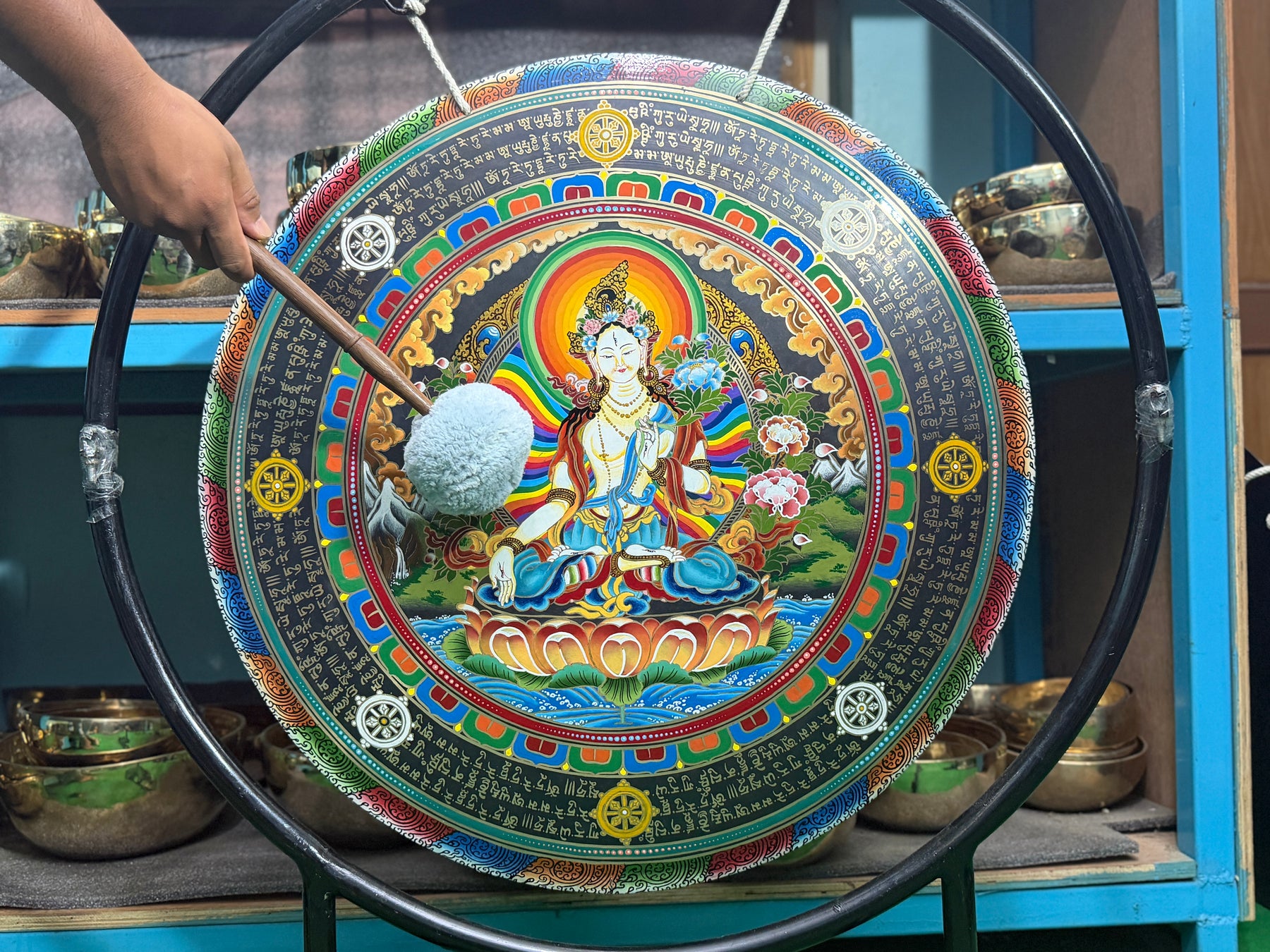 26 Inch Bronze Gong Handmade In Nepal One of One 0021