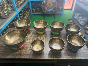 8 Bowl Custom Singing Bowl Set: The Chakra Harmony Hand Selected Set