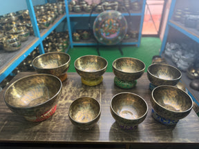 8 Bowl Custom Singing Bowl Set: The Chakra Harmony Hand Selected Set