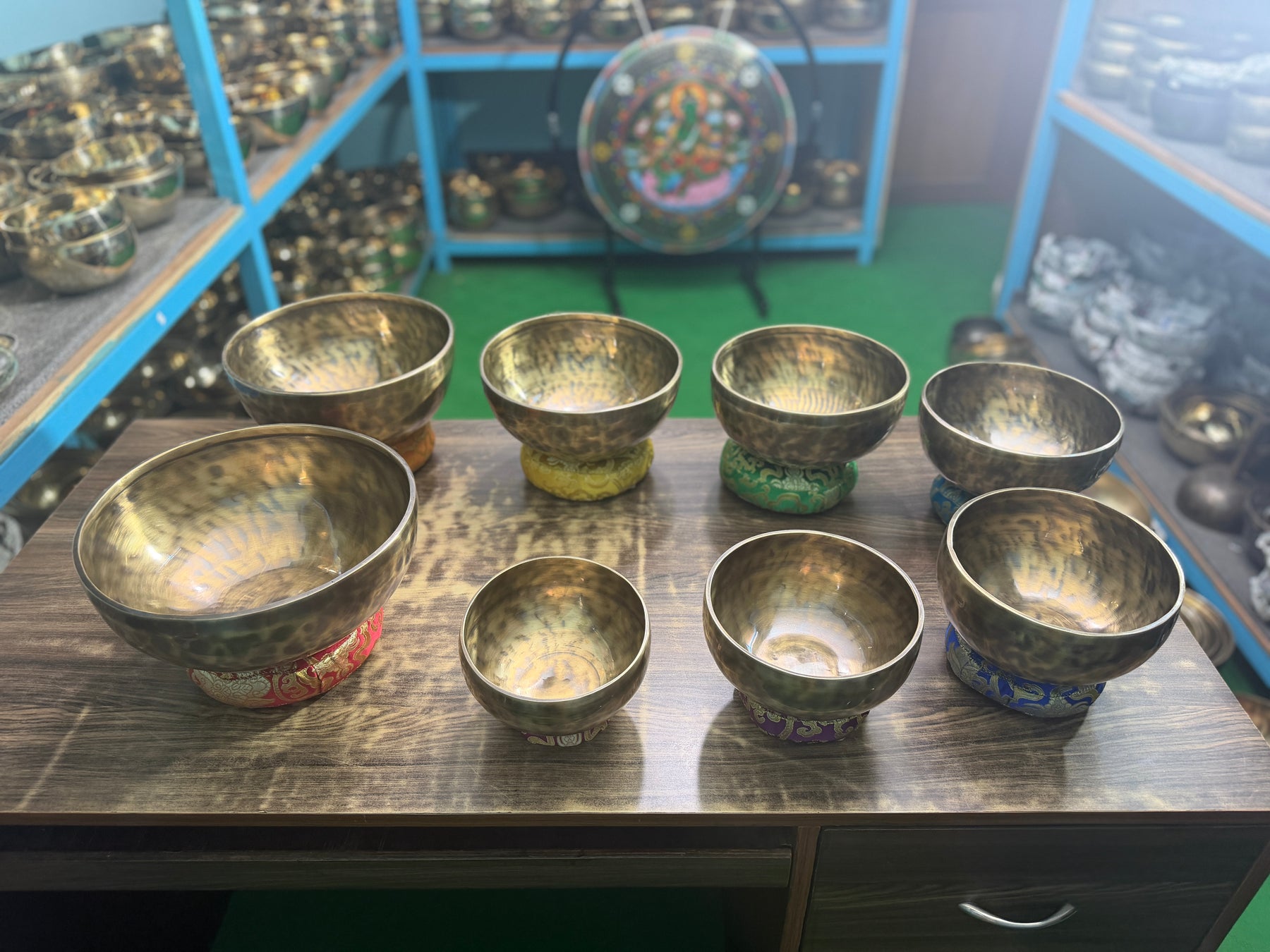 8 Bowl Custom Singing Bowl Set: The Chakra Harmony Hand Selected Set