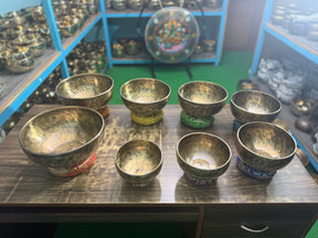 8 Bowl Custom Singing Bowl Set: The Chakra Harmony Hand Selected Set