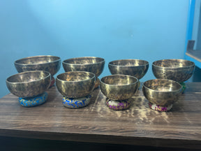 8 Bowl Custom Singing Bowl Set: The Chakra Harmony Hand Selected Set
