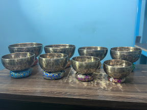 8 Bowl Custom Singing Bowl Set: The Chakra Harmony Hand Selected Set