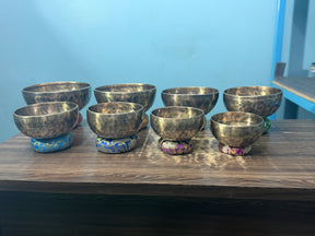 8 Bowl Custom Singing Bowl Set: The Chakra Harmony Hand Selected Set