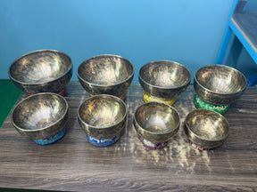 8 Bowl Custom Singing Bowl Set: The Chakra Harmony Hand Selected Set