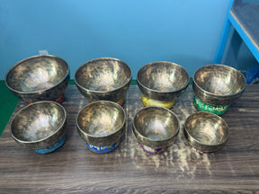8 Bowl Custom Singing Bowl Set: The Chakra Harmony Hand Selected Set