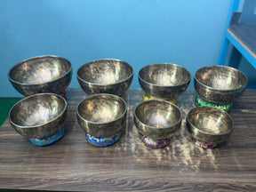 8 Bowl Custom Singing Bowl Set: The Chakra Harmony Hand Selected Set