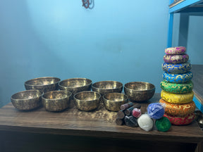 8 Bowl Custom Singing Bowl Set: The Chakra Harmony Hand Selected Set