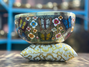 The Butterfly I 8.5 Inch Hand-Painted Singing Bowl. Limited Edition Spring 2026 Run