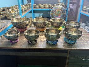 8 Bowl Custom Singing Bowl Set: The Chakra Harmony Hand Selected Set 2