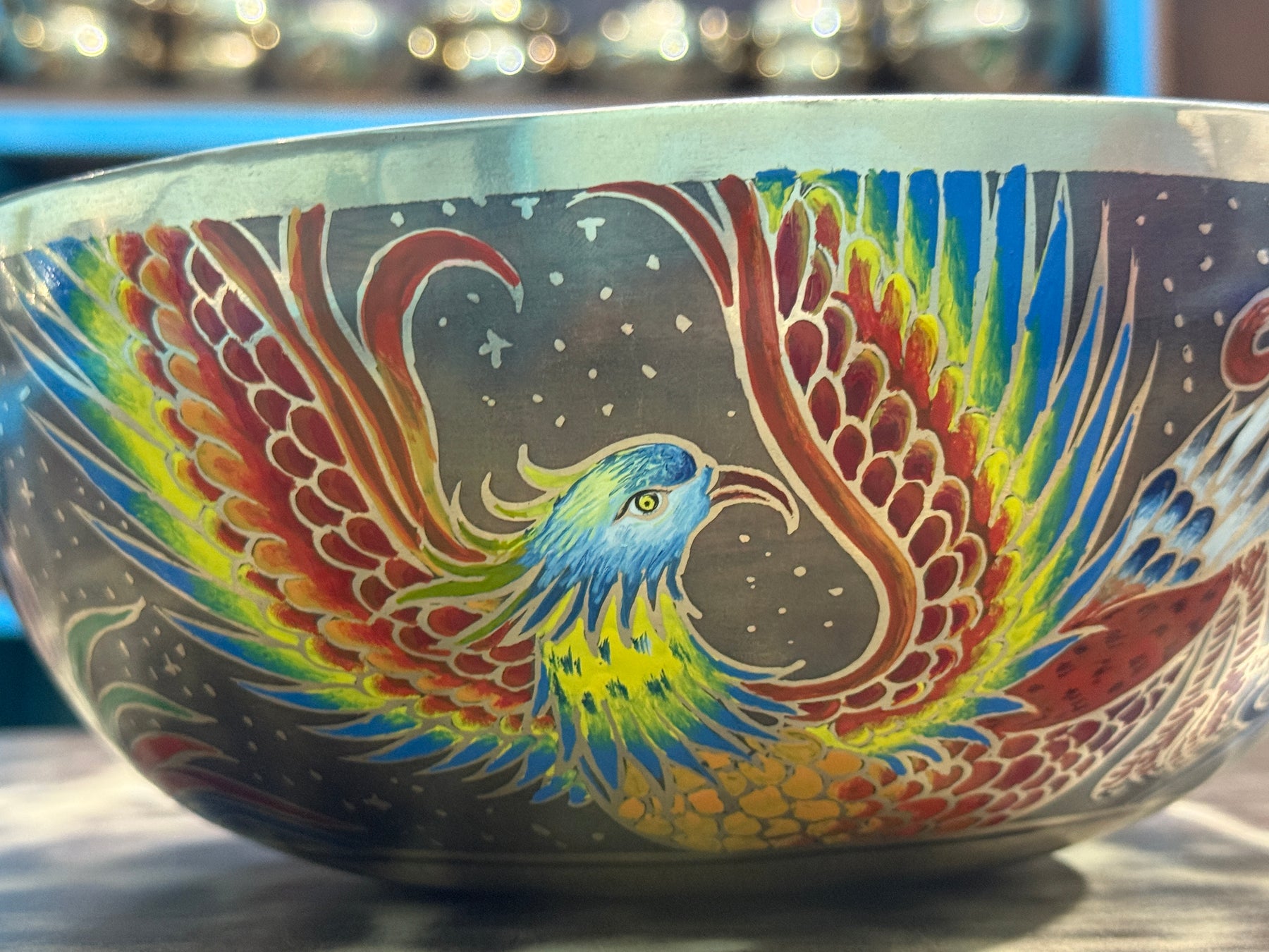 The Dancing Water Bowl I 9 Inch Hand-Painted Singing Bowl I Limited Edition Run.