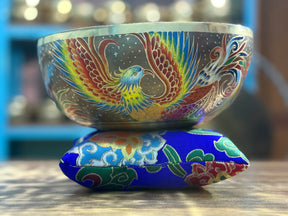 The Dancing Water Bowl I 9 Inch Hand-Painted Singing Bowl I Limited Edition Run.
