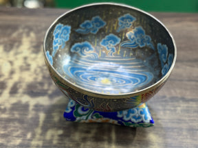 The Dancing Water Bowl I 9 Inch Hand-Painted Singing Bowl I Limited Edition Run.