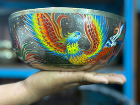 The Dancing Water Bowl I 9 Inch Hand-Painted Singing Bowl I Limited Edition Run.