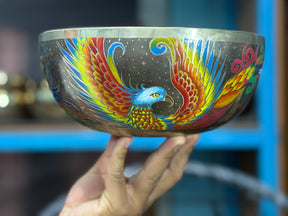 The Dancing Water Bowl I 9 Inch Hand-Painted Singing Bowl I Limited Edition Run.