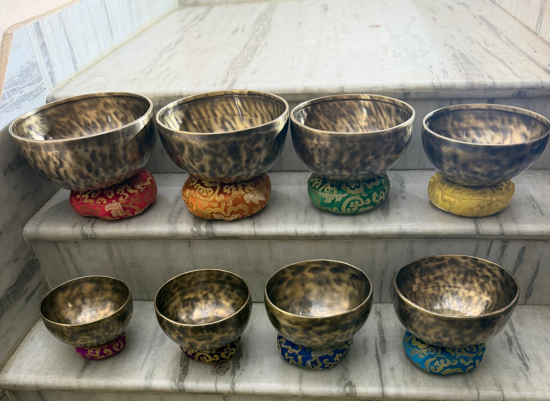 8 Bowl Custom Singing Bowl Set: The Chakra Harmony Hand Selected Set 3
