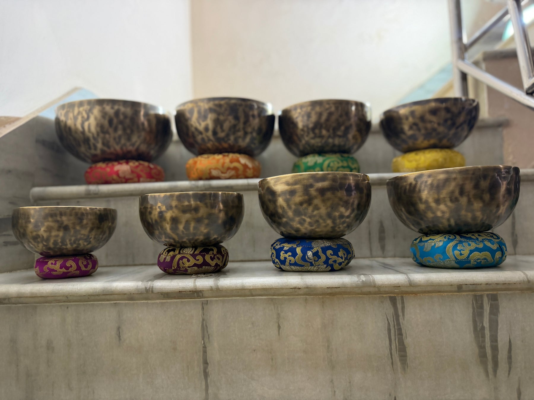 8 Bowl Custom Singing Bowl Set: The Chakra Harmony Hand Selected Set 3