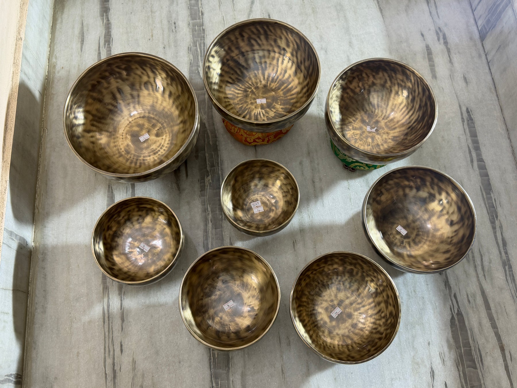 8 Bowl Custom Singing Bowl Set: The Chakra Harmony Hand Selected Set 3