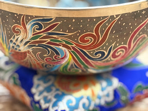The Dancing Water Bowl I 9 Inch Hand-Painted Singing Bowl I Limited Edition Run.