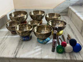 8 Bowl Custom Singing Bowl Set: The Chakra Harmony Hand Selected Set 3