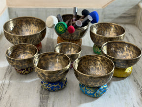 8 Bowl Custom Singing Bowl Set: The Chakra Harmony Hand Selected Set 3