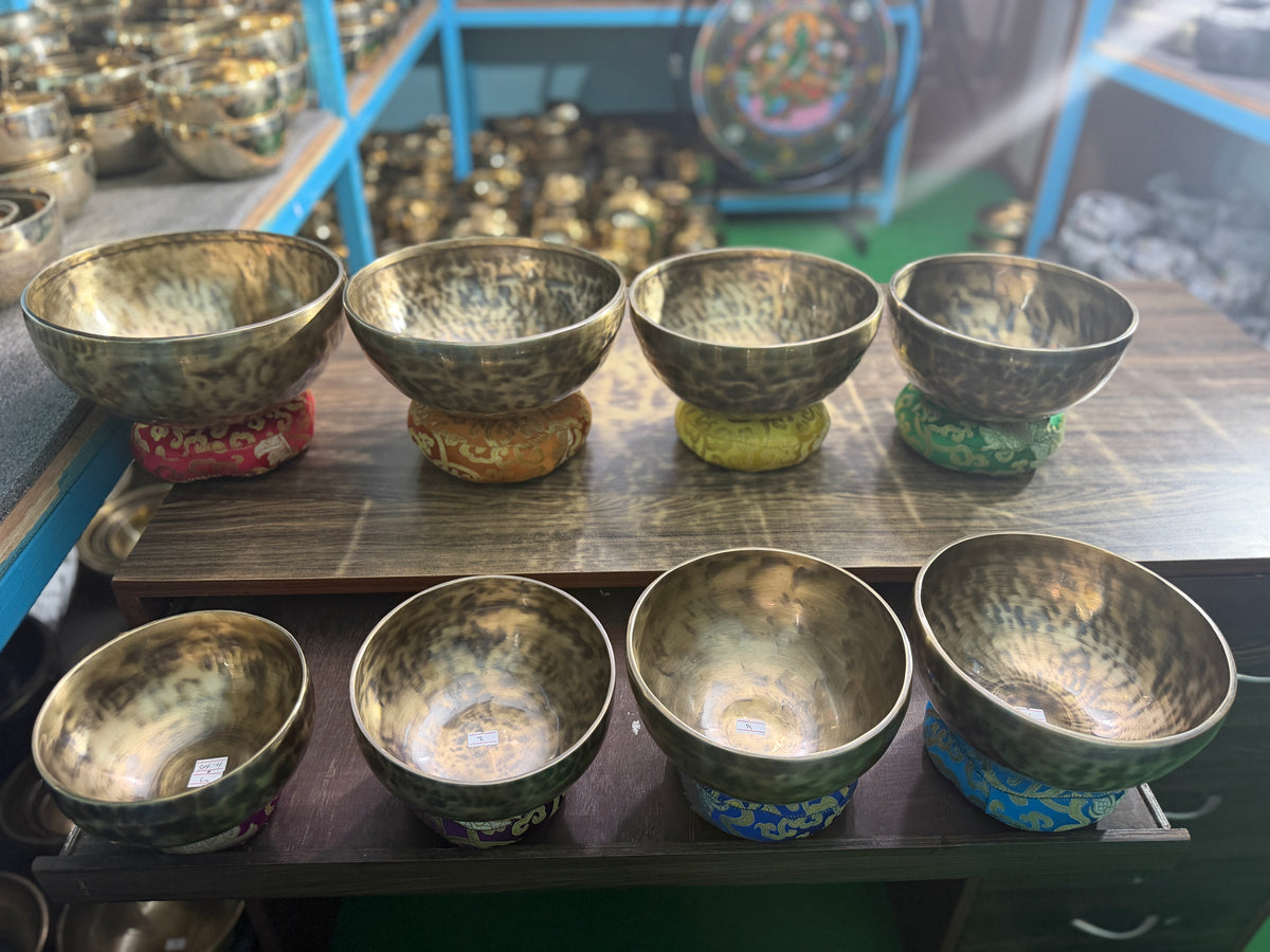 8 Bowl Custom Singing Bowl Set: The Chakra Harmony Hand Selected Set 4