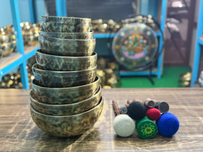 8 Bowl Custom Singing Bowl Set: The Chakra Harmony Hand Selected Set 4