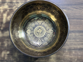 The Bee Bowl: 10 Inch Diameter Bell Bronze Handmade Singing Bowl
