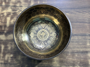 The Bee Bowl: 10 Inch Diameter Bell Bronze Handmade Singing Bowl