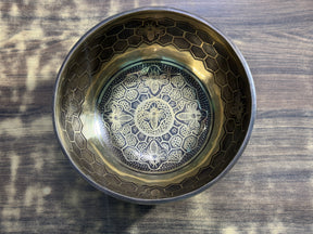 The Bee Bowl: 10 Inch Diameter Bell Bronze Handmade Singing Bowl