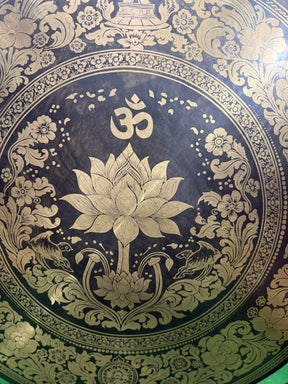 27 Inch Bronze Gong Handmade In Nepal One of One 0001