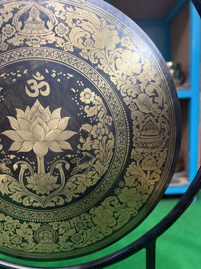 27 Inch Bronze Gong Handmade In Nepal One of One 0001