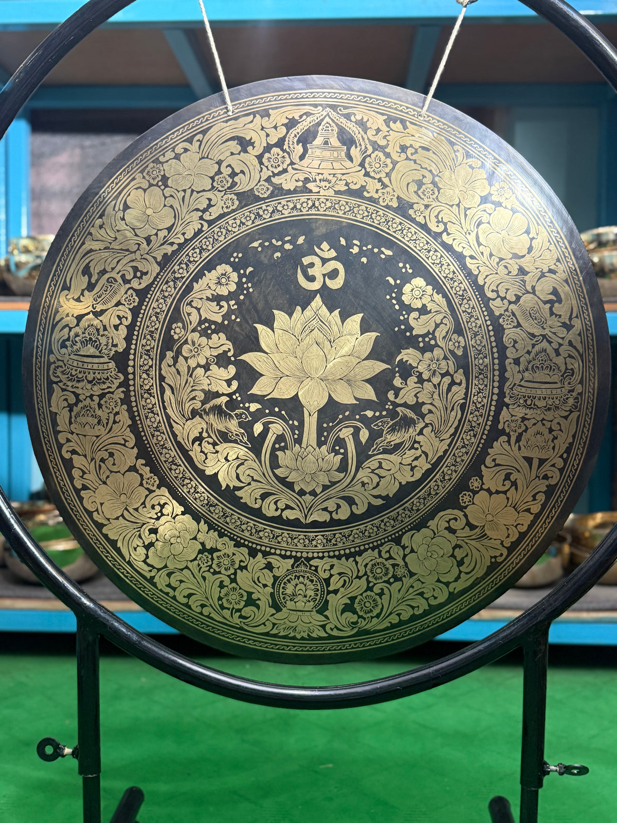 27 Inch Bronze Gong Handmade In Nepal One of One 0001