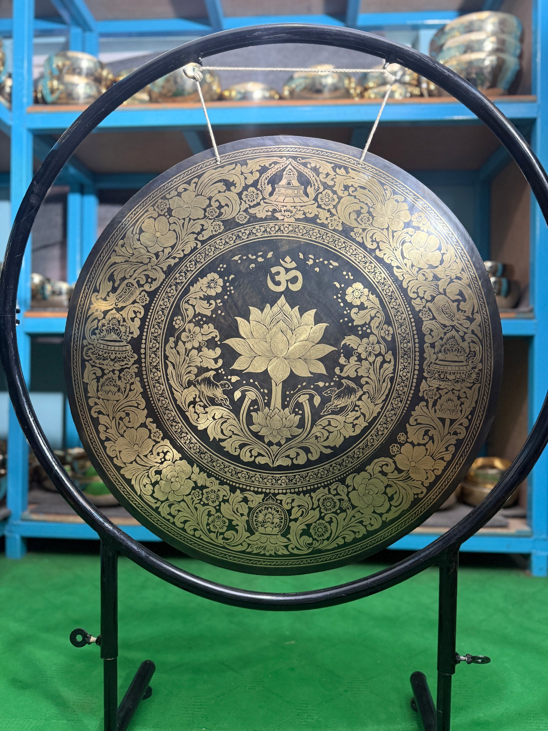 27 Inch Bronze Gong Handmade In Nepal One of One 0001