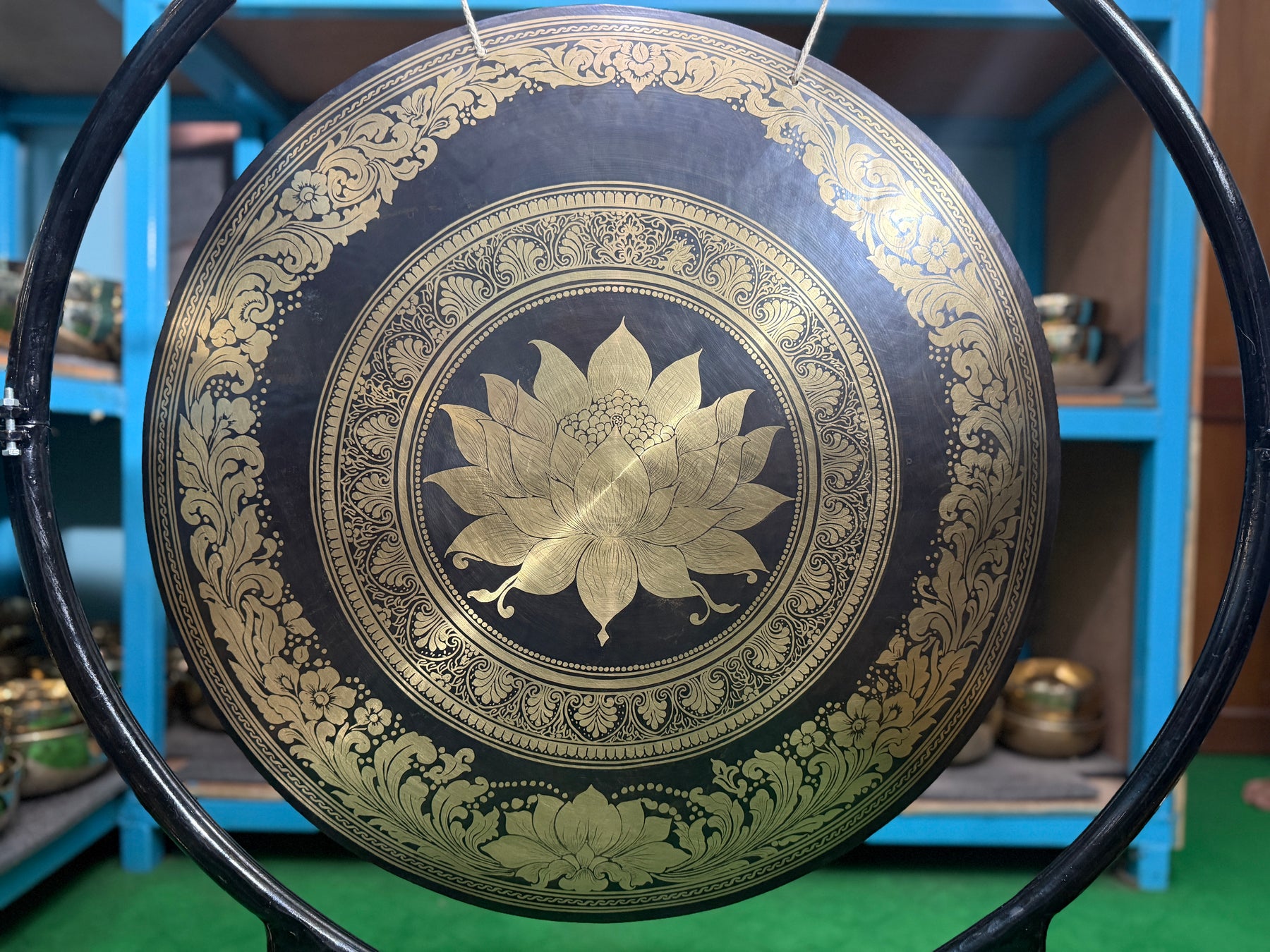 27 Inch Bronze Gong Handmade In Nepal One of One 0002