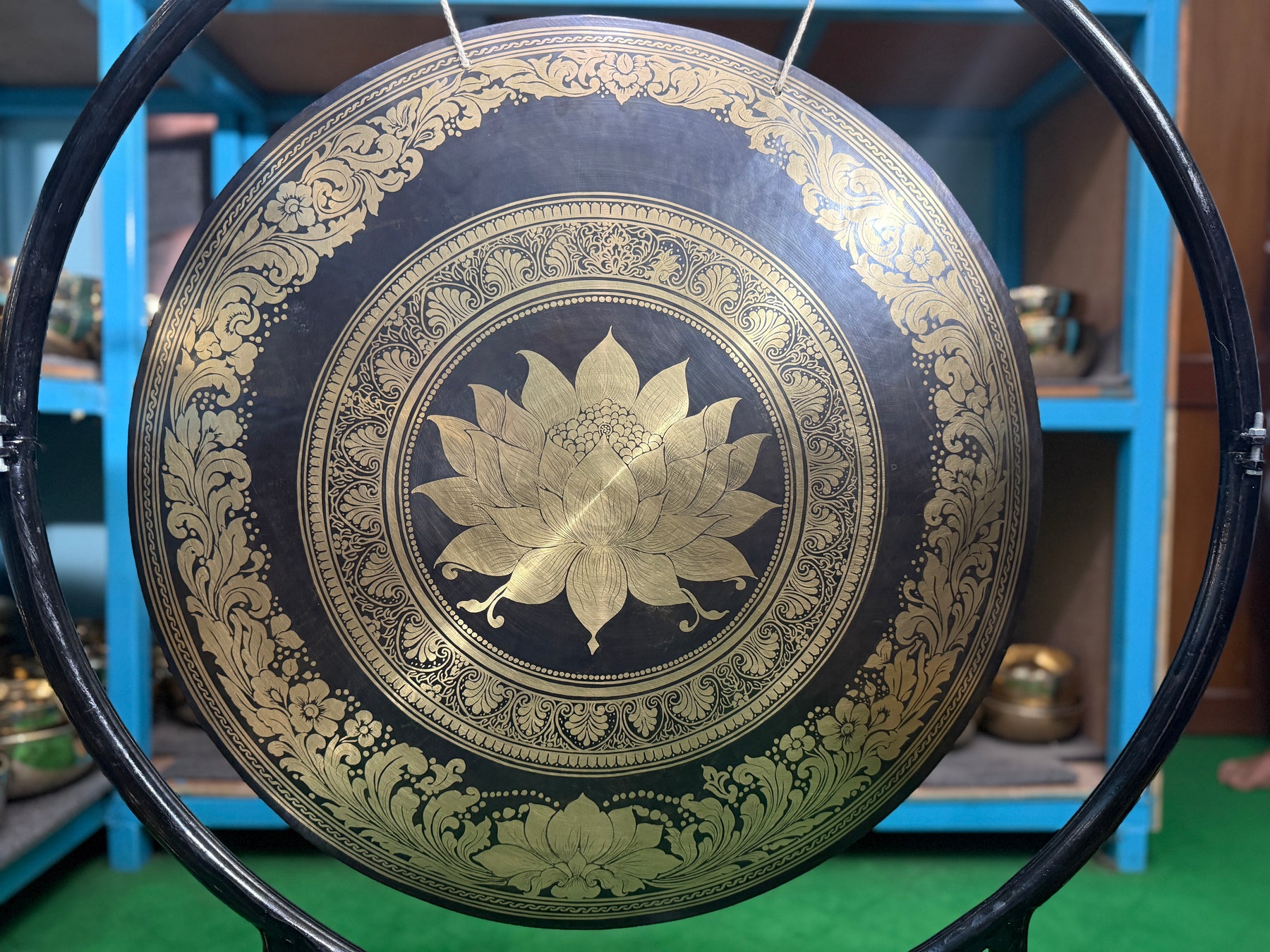 27 Inch Bronze Gong Handmade In Nepal One of One 0002