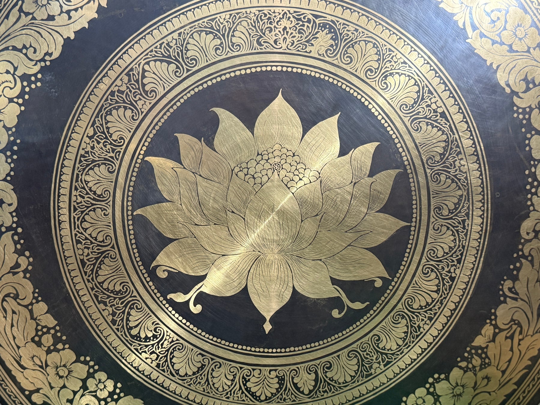 27 Inch Bronze Gong Handmade In Nepal One of One 0002